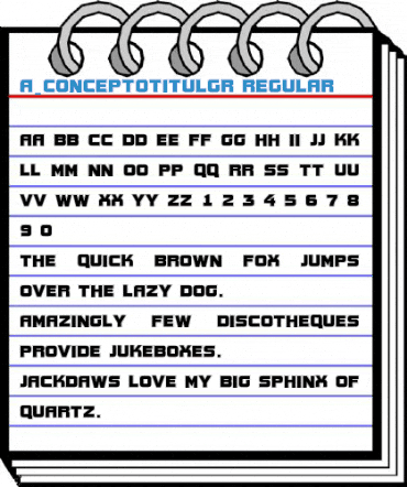 a_ConceptoTitulGr Regular Font
