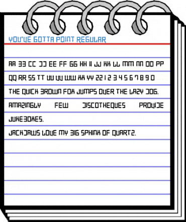 You've Gotta Point Regular Font