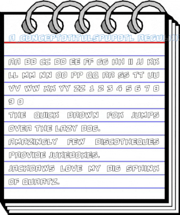 a_ConceptoTitulSpUpOtl Regular Font