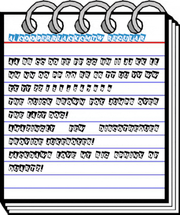 a_CooperBlackCmTw Regular Font