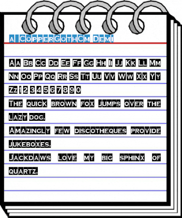 a_CopperGothCm Demi Font