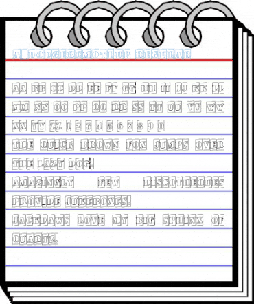 a_DodgerCmOtlUp Regular Font
