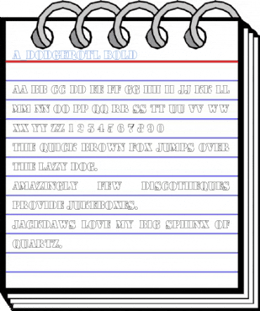a_DodgerOtl Bold Font