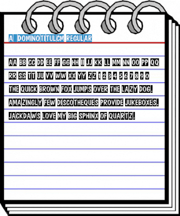 a_DomInoTitulCm Regular Font