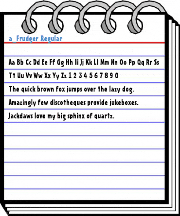a_Frudger Regular Font