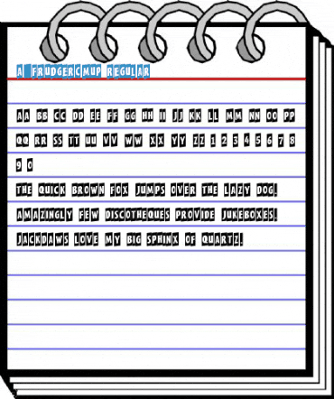 a_FrudgerCmUp Regular Font