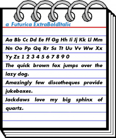 a_Futurica ExtraBoldItalic Font