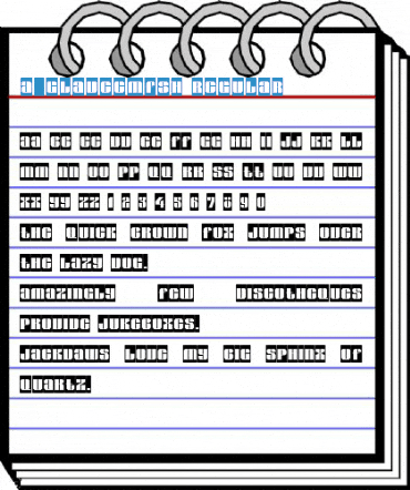 a_GladeCmFsh Regular Font