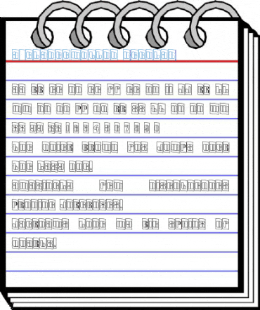 a_GladeCmOtlDn Regular Font