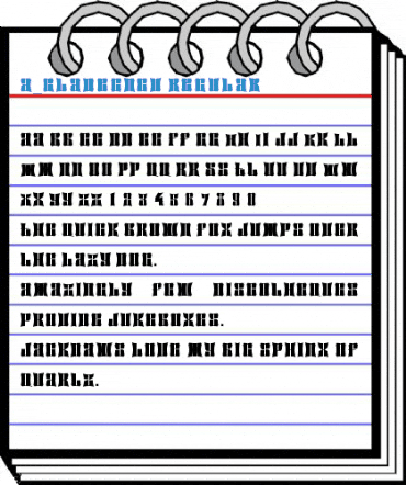a_GladeCncv Regular Font