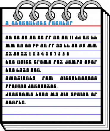 a_GlobusLnBk Regular Font