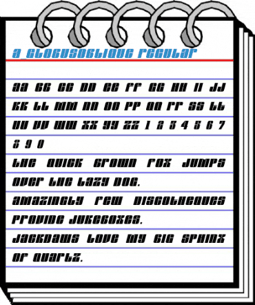 a_GlobusOblique Regular Font