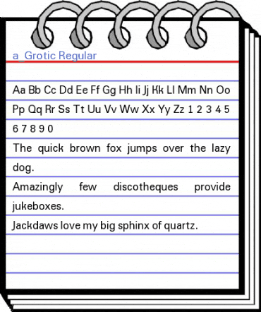 a_Grotic Regular Font