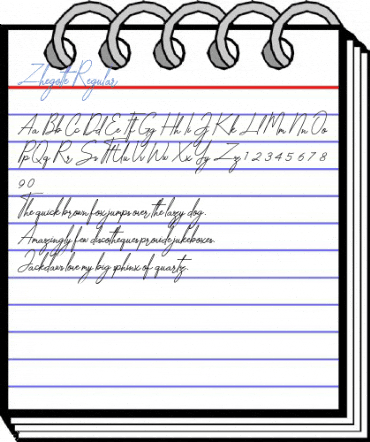Zhegotte Regular Font