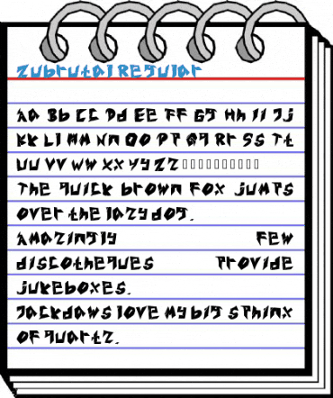 Zubrutal Regular Font
