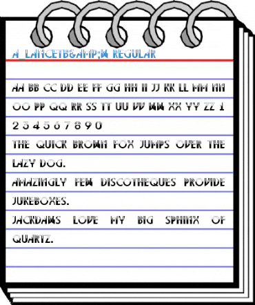 a_LancetB&W Regular Font