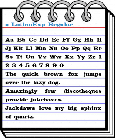 a_LatinoExp Regular Font