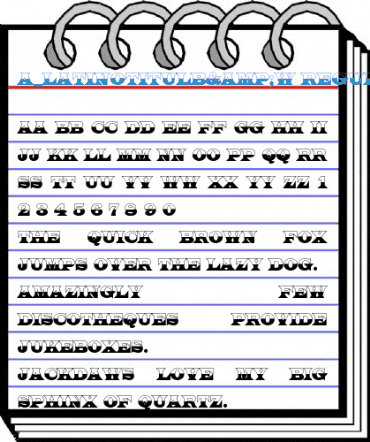 a_LatinoTitulB&W Regular Font