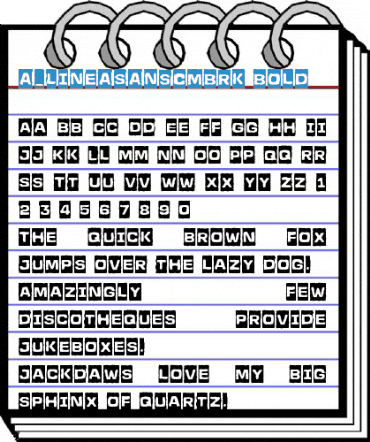 a_LineaSansCmBrk Bold Font