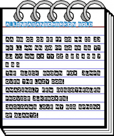 a_LineaSansCmBrkDn Bold Font