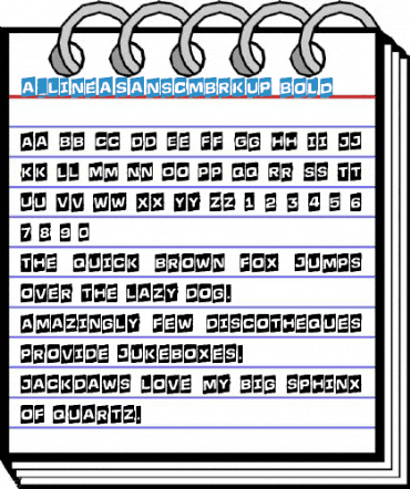 a_LineaSansCmBrkUp Bold Font