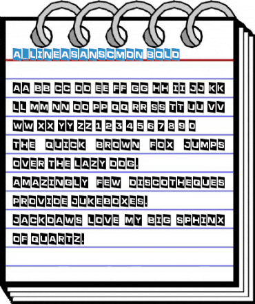 a_LineaSansCmDn Bold Font