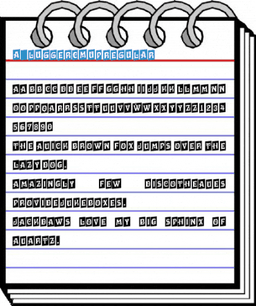 a_LuggerCmUp Regular Font