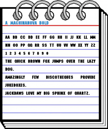 a_MachinaNova Bold Font
