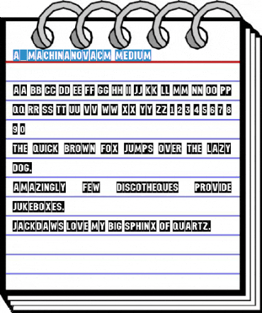a_MachinaNovaCm Medium Font