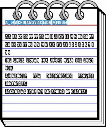 a_MachinaNovaCmDn Medium Font