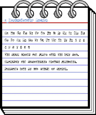a_MachinaNovaDrp Regular Font