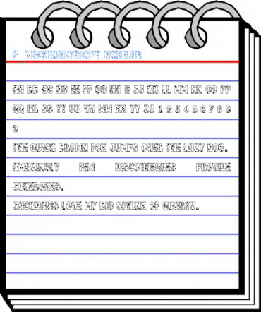 a_MachinaOrtoSpt Regular Font