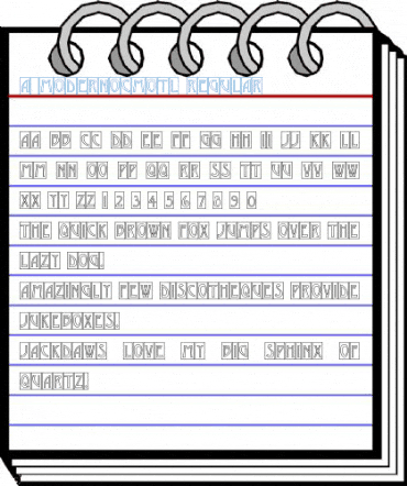 a_ModernoCmOtl Regular Font
