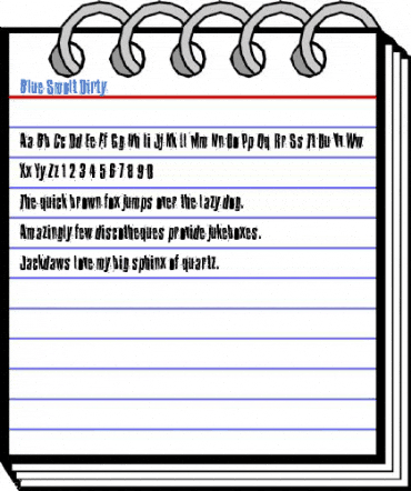Blue Smolt Dirty Font