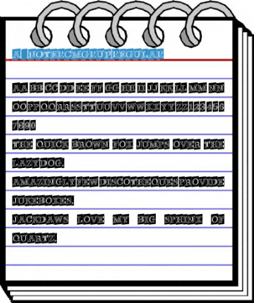 a_NoterCmGrUp Regular Font