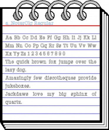 a_NoterClg Regular Font
