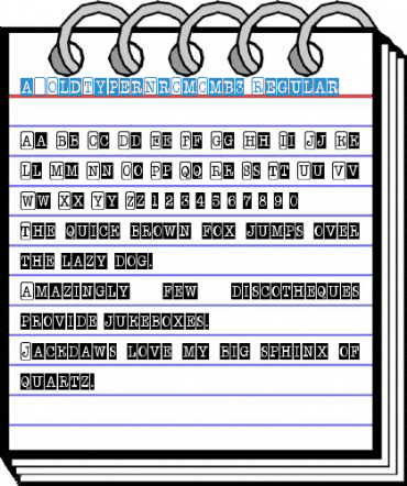 a_OldTyperNrCmCmb3 Font