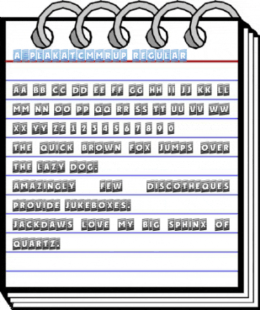 a_PlakatCmMrUp Regular Font