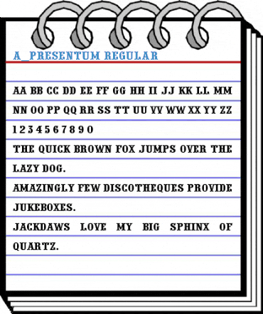 a_Presentum Regular Font