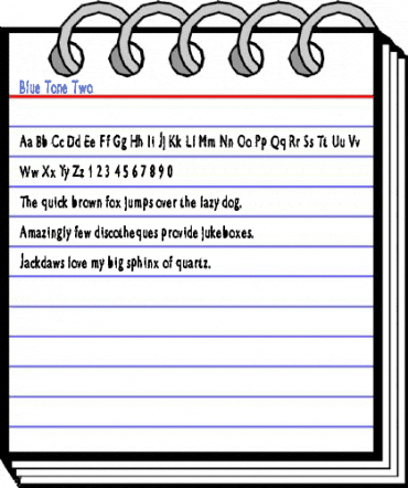 Blue Tone Two Font