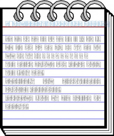 a_RewinderTitulCmOtlDn Regular Font