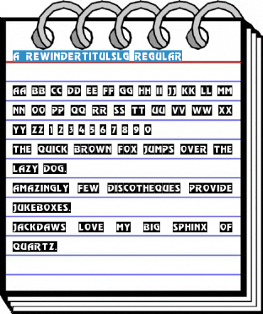 a_RewinderTitulSlg Regular Font