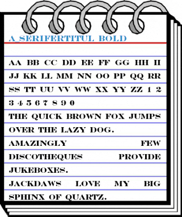 a_SeriferTitul Bold Font
