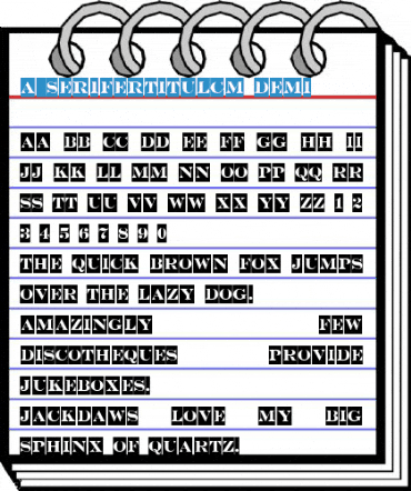 a_SeriferTitulCm Demi Font