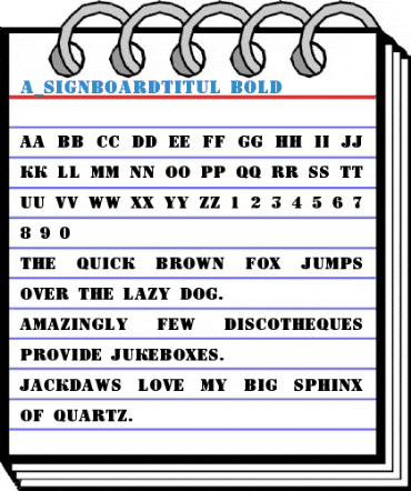 a_SignboardTitul Bold Font