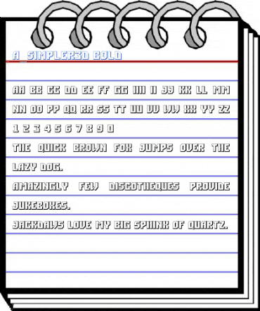 a_Simpler3D Bold Font