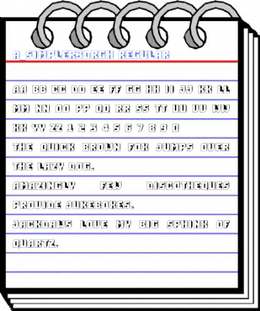 a_Simpler3DRgh Regular Font