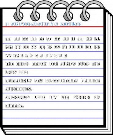 a_Simpler3DShiftDn Regular Font