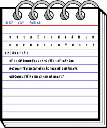 blueBaby Regular Font