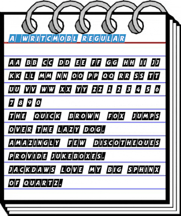 a_WritCmObl Regular Font